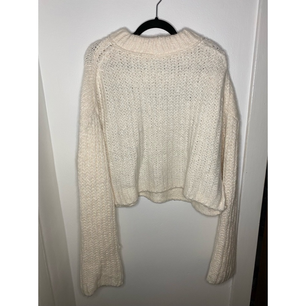 Free People Alpine Pullover Sweater Snowy Forest - Picture 9 of 9